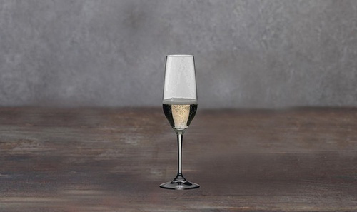 6 flûtes à Champagne en verre