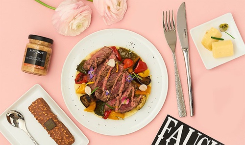 A4 - Filet de boeuf aux légumes confits de Fauchon A4 - Filet de boeuf aux légumes confits de Fauchon