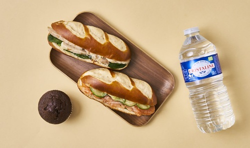 S15 - Duo de sandwichs moricettes - poulet moutarde et saumon cream cheese S15 - Duo de sandwichs moricettes - poulet moutarde et saumon cream cheese